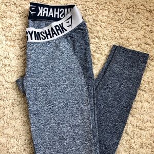 Gymshark Flex Leggings - Navy Blue/Grey Marl